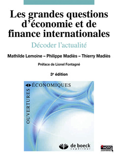 Couverture de l’ouvrage Les grandes questions d'économie et de finance internationales