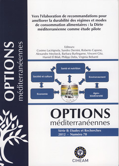 Cover of the book Vers l'élaboration de recommandations pour améliorer la durabilité des régimes et modes de consommation alimentaires : la diète méditerranéenne comme étude pilote 