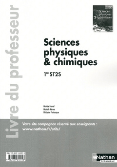 Couverture de l’ouvrage Sc phys/chimiques 1e st2s