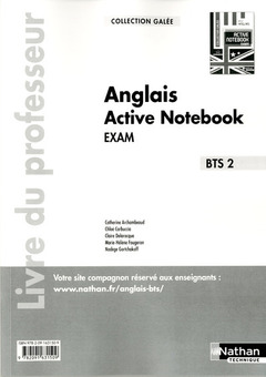 Couverture de l’ouvrage Anglais active notebook bts 2 (galee) livre du professeur 2014