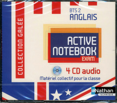 Couverture de l’ouvrage Active notebook bts 2eme annee >b2 (galee) 4 cd audio 2014