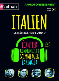Couverture de l’ouvrage Coffret Italien 100% audio Approfondissement (Voie express) - 2016