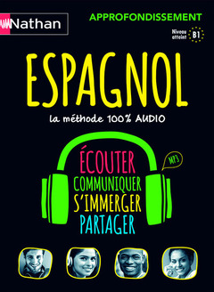 Couverture de l’ouvrage Coffret Espagnol 100% audio Approfondissement (Voie express) - 2016