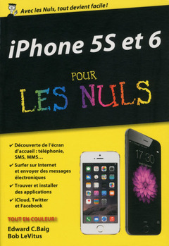 Couverture de l’ouvrage iPhone 5S et 6 ed iOS 8 Poche Pour les Nuls