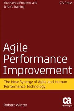 Couverture de l’ouvrage Agile Performance Improvement