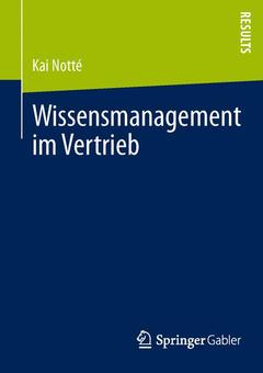 Couverture de l’ouvrage Wissensmanagement im Vertrieb