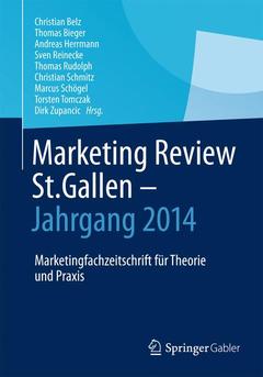 Couverture de l’ouvrage Marketing Review St. Gallen - Jahrgang 2014