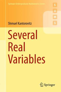 Couverture de l’ouvrage Several Real Variables