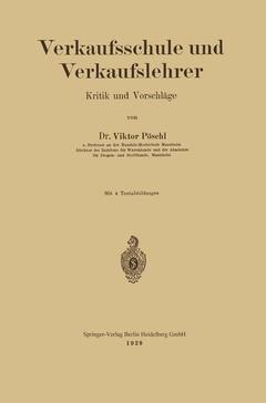 Couverture de l’ouvrage Verkaufsschule und Verkaufslehrer