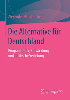 Couverture de l’ouvrage Die Alternative für Deutschland