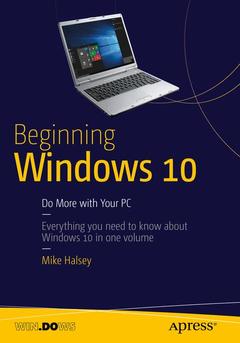 Couverture de l’ouvrage Beginning Windows 10
