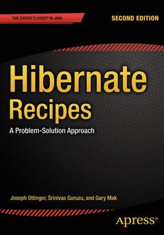Couverture de l’ouvrage Hibernate Recipes