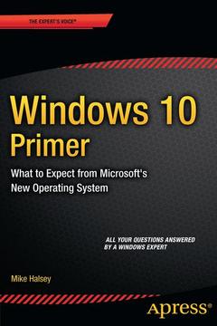 Couverture de l’ouvrage Windows 10 Primer