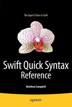 Couverture de l’ouvrage Swift Quick Syntax Reference