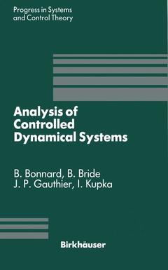 Cover of the book Analysis of Controlled Dynamical Systems