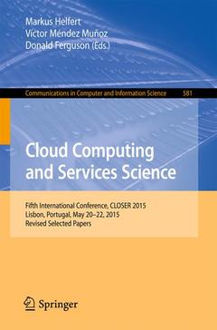 Couverture de l’ouvrage Cloud Computing and Services Science