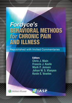 Cover of the book Fordyce's Behavioral Methods for Chronic Pain and Illness