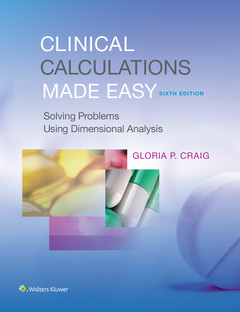 Couverture de l’ouvrage Clinical Calculations Made Easy 