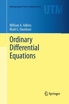 Couverture de l’ouvrage Ordinary Differential Equations