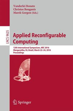 Couverture de l’ouvrage Applied Reconfigurable Computing