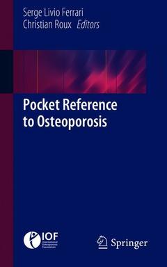 Couverture de l’ouvrage Pocket Reference to Osteoporosis