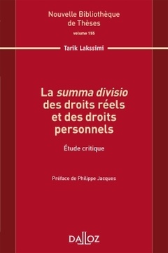 Cover of the book La summa divisio des droits réels et des droits personnels - Volume 155 Étude critique