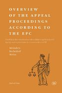 Cover of the book Overview of the appeal proceedings according to the EPC (trilingual Ed.)