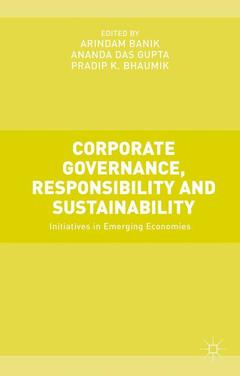 Couverture de l’ouvrage Corporate Governance, Responsibility and Sustainability