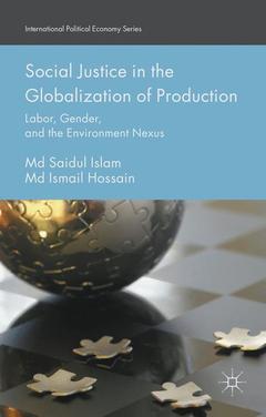 Couverture de l’ouvrage Social Justice in the Globalization of Production