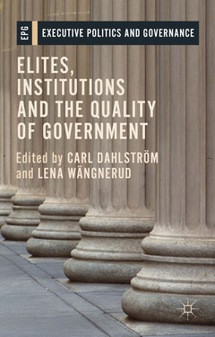 Couverture de l’ouvrage Elites, Institutions and the Quality of Government