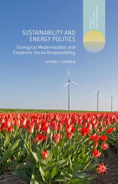 Couverture de l’ouvrage Sustainability and Energy Politics