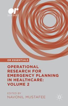Couverture de l’ouvrage Operational Research for Emergency Planning in Healthcare: Volume 2