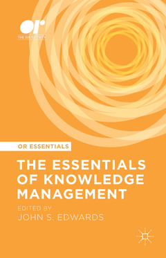 Couverture de l’ouvrage The Essentials of Knowledge Management