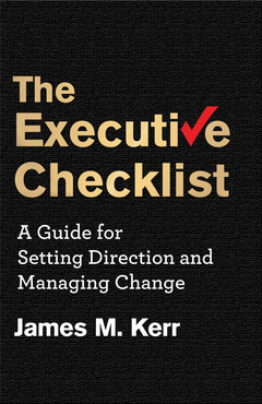 Couverture de l’ouvrage The Executive Checklist