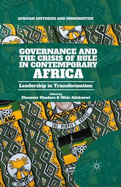 Couverture de l’ouvrage Governance and the Crisis of Rule in Contemporary Africa