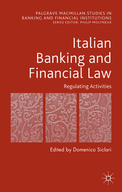 Couverture de l’ouvrage Italian Banking and Financial Law: Regulating Activities