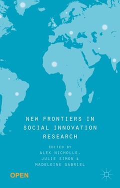 Cover of the book New Frontiers in Social Innovation Research