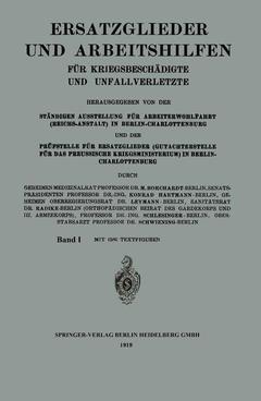 Cover of the book Ersatzglieder und Arbeitshilfen