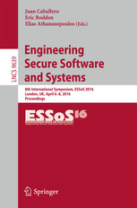 Couverture de l’ouvrage Engineering Secure Software and Systems