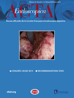 Cover of the book Acta Endoscopica Vol. 46 N° 1-2 - Février 2016