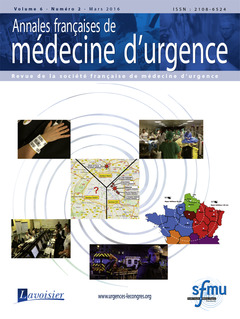 Cover of the book Annales françaises de médecine d'urgence Vol. 6 n°2 - Mars-Avril 2016