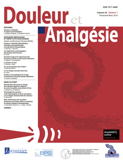 Cover of the book Douleur et Analgésie Vol. 29 N°1 - Mars 2016