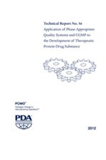 Couverture de l’ouvrage PDA Technical Report No. 56 (TR 56) Application of Phase-Appropriate Quality Systems and CGMP to the Development of Therapeutic Protein Drug Substance (single user)