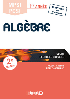 Cover of the book Algèbre MPSI PCSI