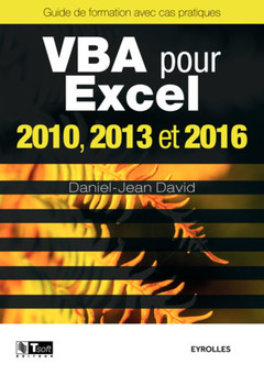 Couverture de l’ouvrage VBA pour Excel 2010, 2013 et 2016