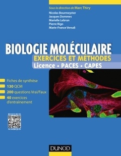 Couverture de l’ouvrage Exercices et méthodes de biologie moléculaire