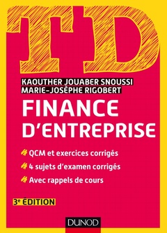 Couverture de l’ouvrage TD de finance d'entreprise - 3e éd.