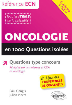 Couverture de l’ouvrage Oncologie en 1000 questions isolées