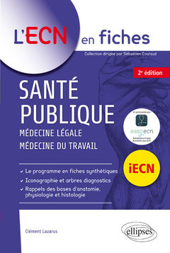 Couverture de l’ouvrage Santé publique - médecine légale - médecine du travail - 2e édition