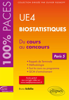 Couverture de l’ouvrage UE4 biostatistiques - Paris 5